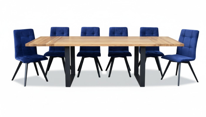 Garnitur Komplett Set Esstisch 6 Stühle Esszimmer Gruppe Holz Tisch Tische 7tlg