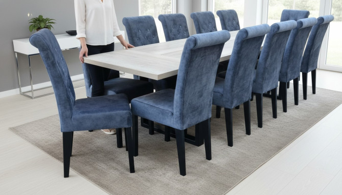 Esstisch Esszimmer Set Essgruppe Klassischer Tisch 7tlg Set Stuhl neu 6x Stühle