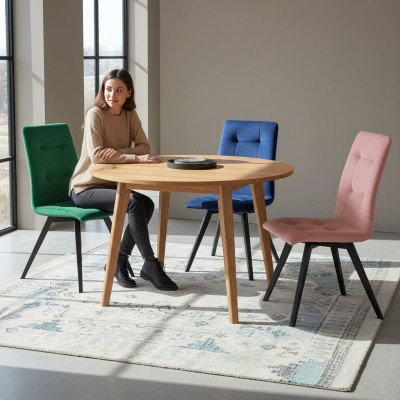 Stuhl Grau Design Wohnzimmer Esszimmer Holz Stühle Polster Lehnstuhl Design Neu