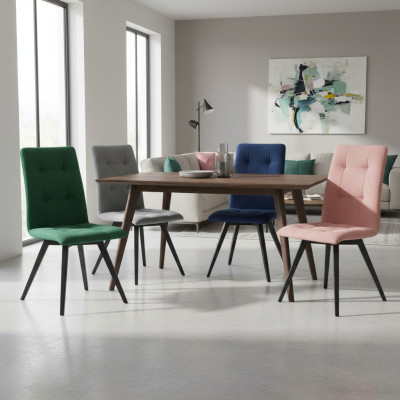 Stuhl Grau Design Wohnzimmer Esszimmer Holz Stühle Polster Lehnstuhl Design Neu
