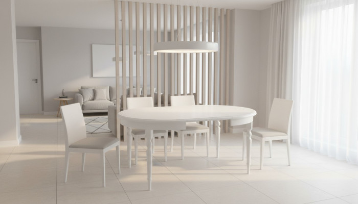 Designer Esstisch Klassischer Luxus Holztische Wohnzimmer Holz Freistehend Neu