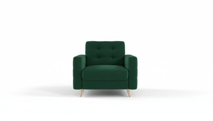 Sessel Stuhl Esszimmer Fernseh Lounge Sitz Grün Modern Design Polsterstuhl Neu
