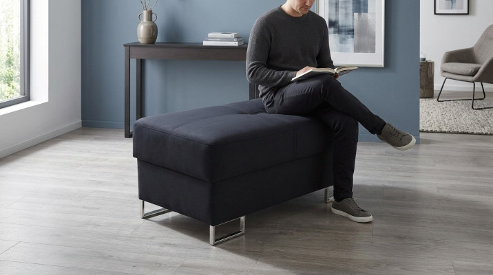 Hocker Fußhocker Beistellhocker Chaiselounge Sitzbank Samt Stoff