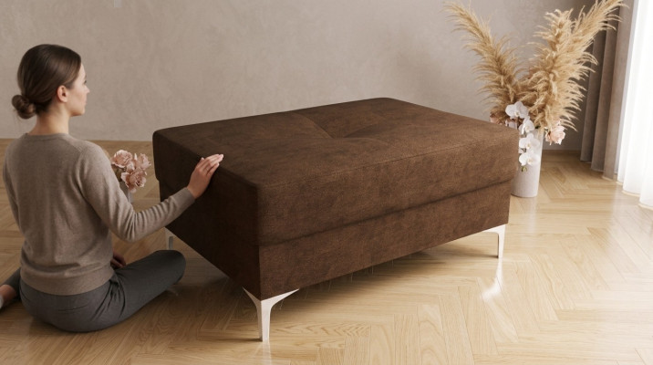 Couch Textil Sitz Neu Fußhocker Polster Hocker Bank Beistellhocker