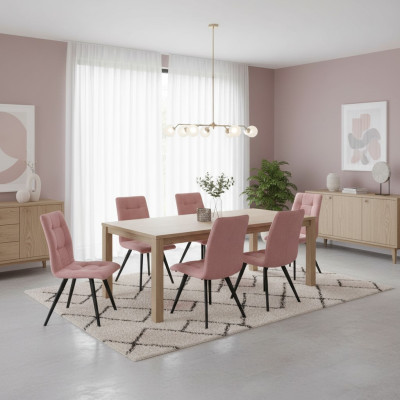 Gruppe Sessel Italienische Luxus Möbel Garnitur Esszimmer Stuhl Set 6x Stühle