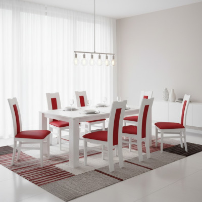Stuhl 8x Esszimmer Polsterstuhl Lounge Textil Sessel Set Neu Küche Stühle Sitz