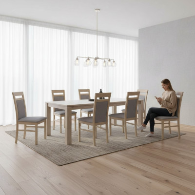 Garnitur Sessel Luxus Neu 8x Stühle Stuhl Polster Design Lounge Ess Sitz Gruppe