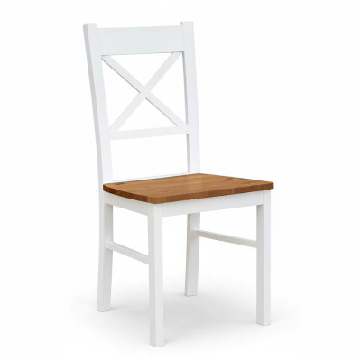 Landhaus Sessel Stuhl 1x Esszimmer Echtholz Lounge Sitz Polsterstuhl Holz Neu