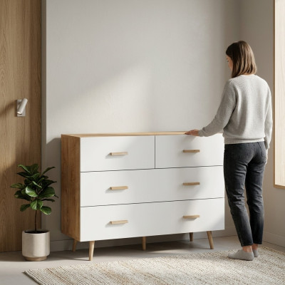 Wohnzimmer Holz Schränke Kommode Garderobe Anrichte Kommoden Schrank Sideboard