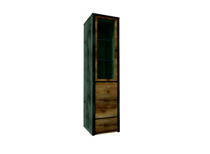 Vitrinen Massive Möbel Holz Schränke Neu Echtholz Vitrine Hoch Schrank Glas