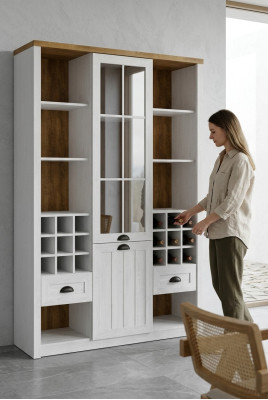 Vitrinen Glas Bar Schrank Haus Bücher Schränke Wand Regal Holz Vitrine Möbel xxl