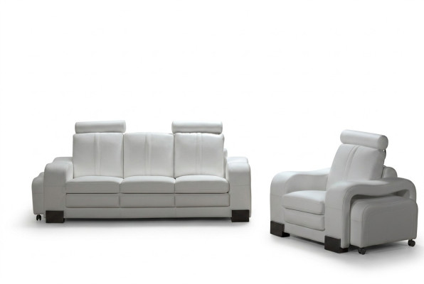 Sofa 3-Sitzer Ledersofa Couch Fernsehsessel Polstersofa Loungesofa
