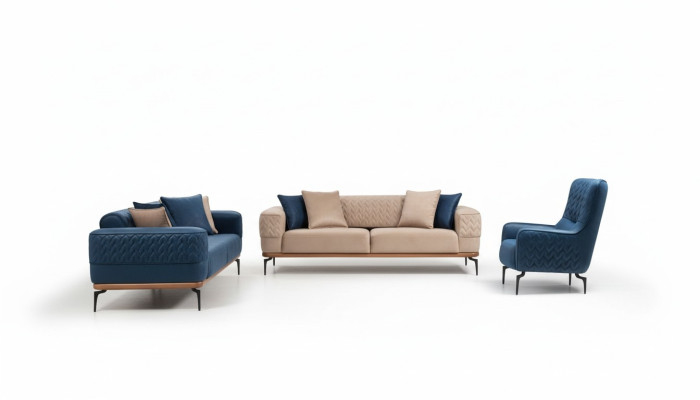 Sofagarnitur Komplette Couchgarnitur 331 Sitz Sessel Sofa Couchen Möbel Set Neu