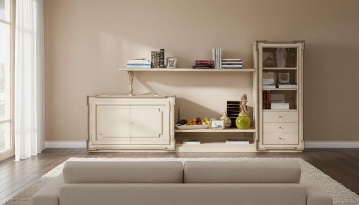 Wohnzimmer Wandregal tv Schrank Wandschränke Regal Holz Möbel Wohnzimmer Möbel