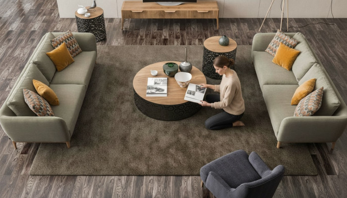 Grün Sofa Moderne Sofagarnitur Wohnzimmer Dreisitzer Sessel Zweisitzer 3+2+1