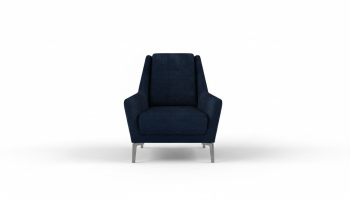 Blauer Relax Sessel Moderner Einsitzer Wohnzimmermöbel Clubsessel Neu