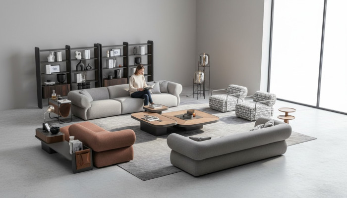 Große Sofagarnitur Wohnzimmer Couch Fünfsitzer Wohnlandschaft Sessel 5tlg