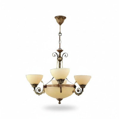Takkrona lampa taklampa krona krona glas beige artikel