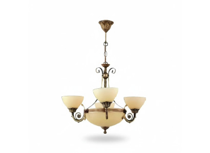 Takkrona lampa taklampa krona krona glas beige artikel
