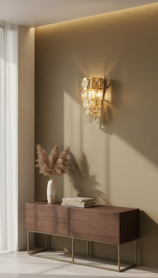 Wandleuchte Wandlampe Wandleuchten Lüster Wand Lampen Kristall Gold