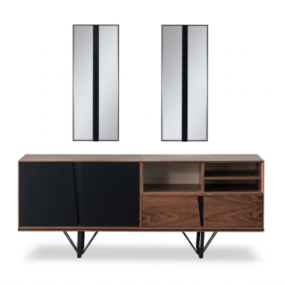 Holzschrank Kommode Sideboard Schrank Anrichte Braun Holz Esszimmer