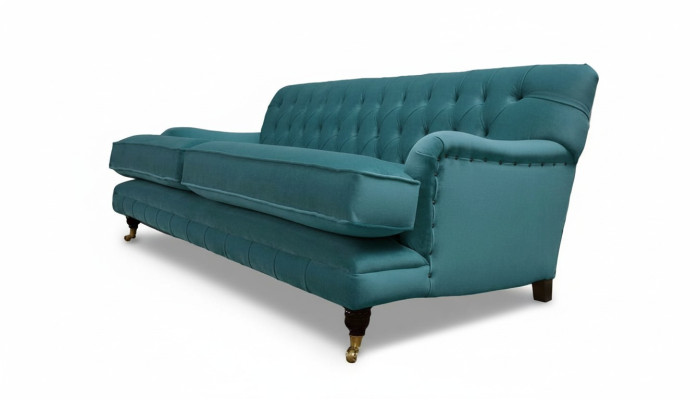 Designer Sofa 3 Sitzer Chesterfield Couch Polster Sitz Dreisitzer Textil