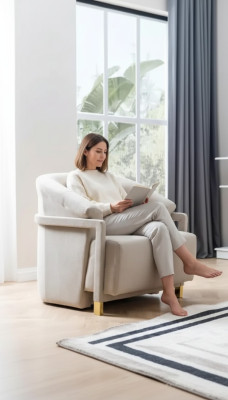 Sessel Möbel Einsitzer Drehsessel Sofa 1 Sitzer Wohnzimmer Moderne