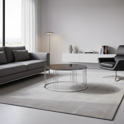 Couchtisch Möbel Luxus neuschwarz Modern Wohnzimmer Design Edelstahl