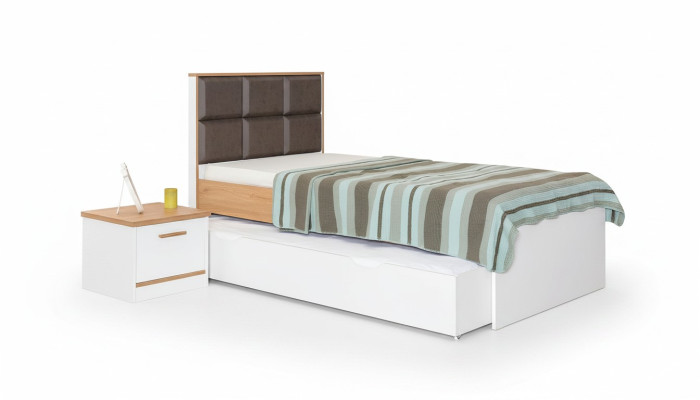 Exklusives Kinderzimmer Holzbett Designer Einzelbett Edle Kinderbetten
