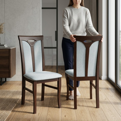Klassische Stühle Holz Holzstuhl Design Luxus Stuhl Esszimmerstuhl Neu