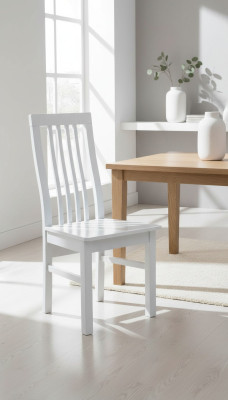 Klassische Stühle Designer Esszimmerstuhl Luxus Weiß Holzstuhl Stuhl