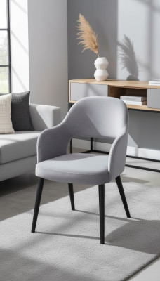Design Stuhl Lehnstuhl Polster Stühle Luxus Textil Sessel Esszimer Neu