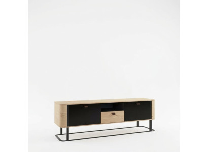 Wohnwand rtv Sideboard TV Ständer niedrige Seite Wohnwände Holz Metall