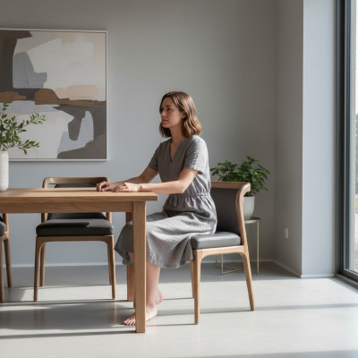 Luxus Stuhl für Esszimmer Lehnstuhl Polster Stühle Holz Echtholz Möbel