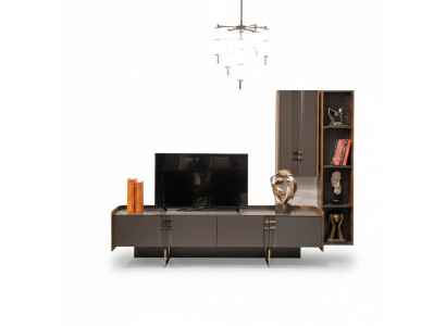 Wohnwänd tv Wand Holz Modern Regal Wohnzimmer Möbel Schrank rtv Mit Wandschrank