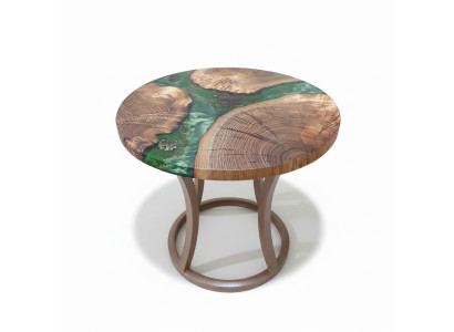 Couchtisch Luxus Design Holz Hochwertig  Braun Möbel Wohnzimmer Couchtische Rund