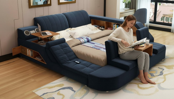 Modern multifunktionell design säng