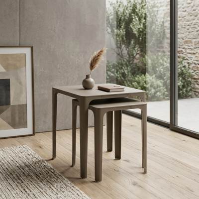 Modern elegant beige träbord