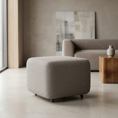 Elegant puff beige