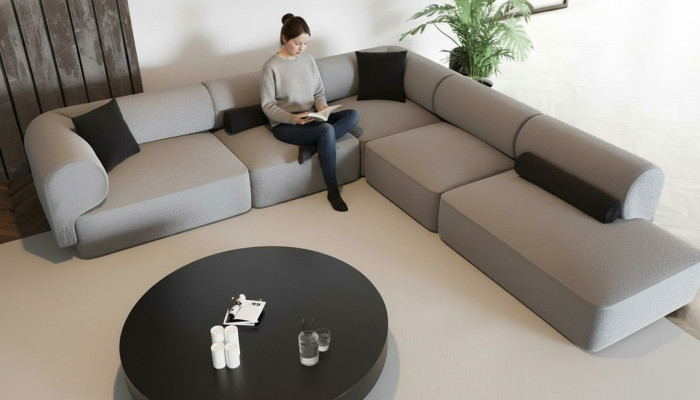 Modern och elegant soffa för vardagsrum