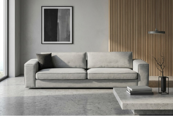 Modern bänk med en lätt stil och mjuk komfort