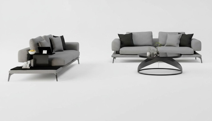 Modern och elegant bänk för vardagsrummet