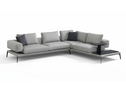 Hörnsoffa för vardagsrum, minimalistisk design, maximal komfort