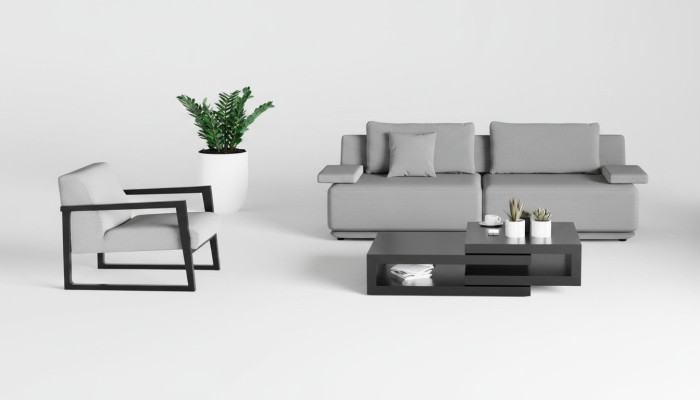 Bänk och fåtölj Elegance
