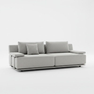 Estetisk 3-sitssoffa med designfokus