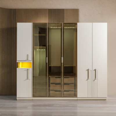 Modern garderob på 251 cm