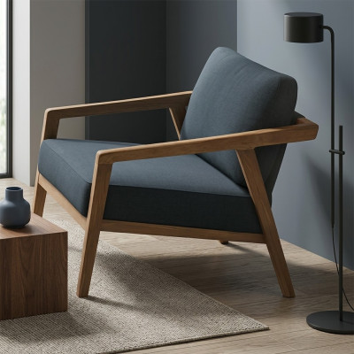 Elegant och minimalistisk stol. Bekväm. Modern.