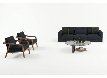 Soffa med tre platser med bekväma och estetiska chaise longues - för daglig användning