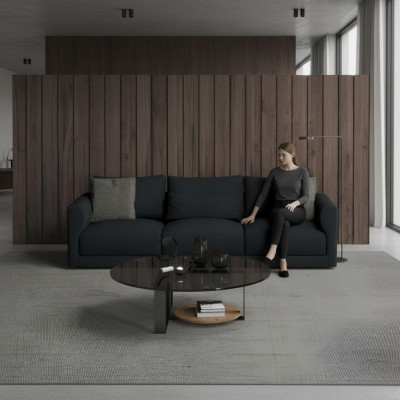 Bänk för tre personer med sits