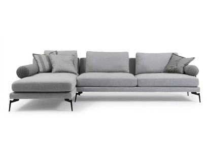 Soffa i hörnform med design för komfort
